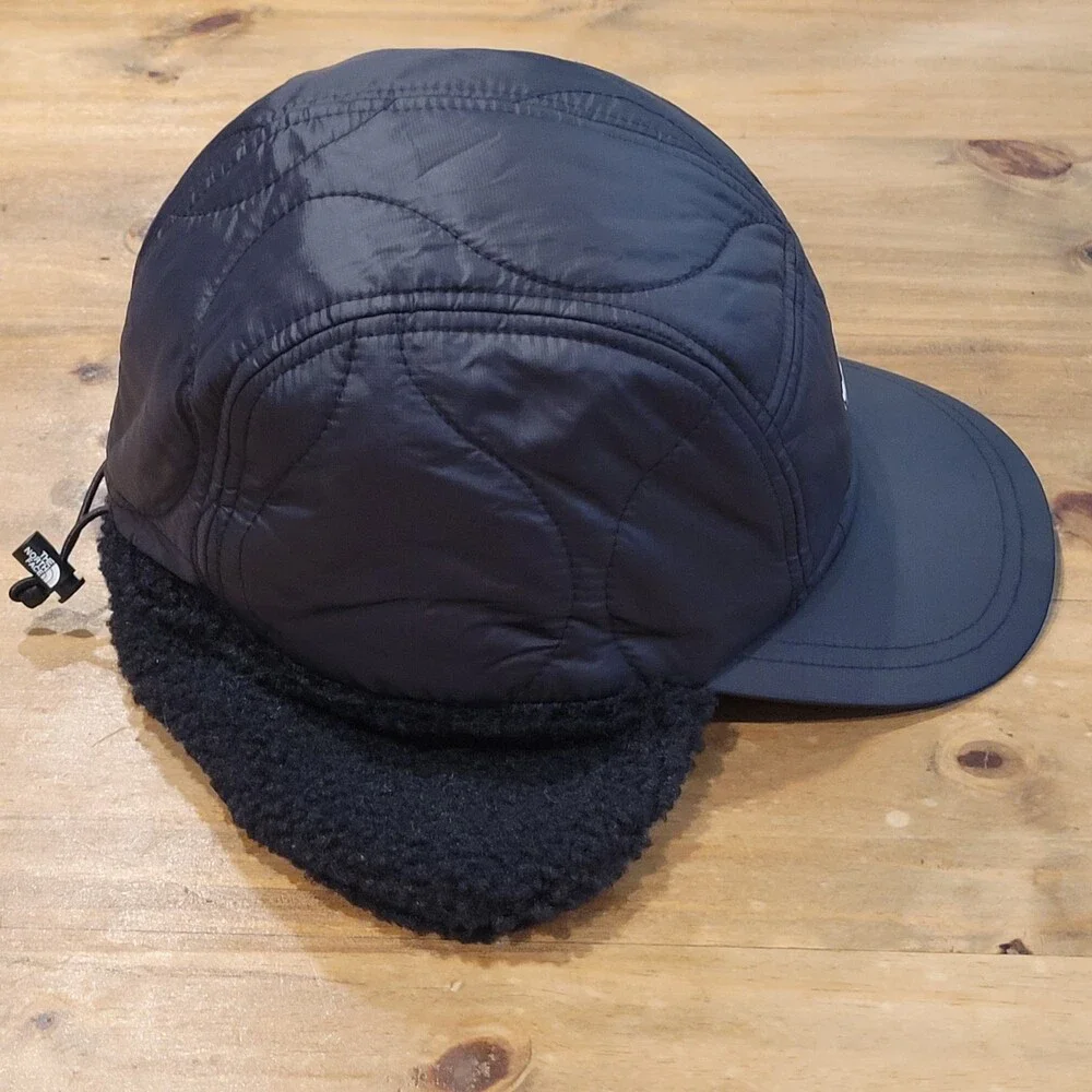 The North Face Trapper Panel Hat Size L/XL Adjustable Sherpa Nylon Ear Flaps